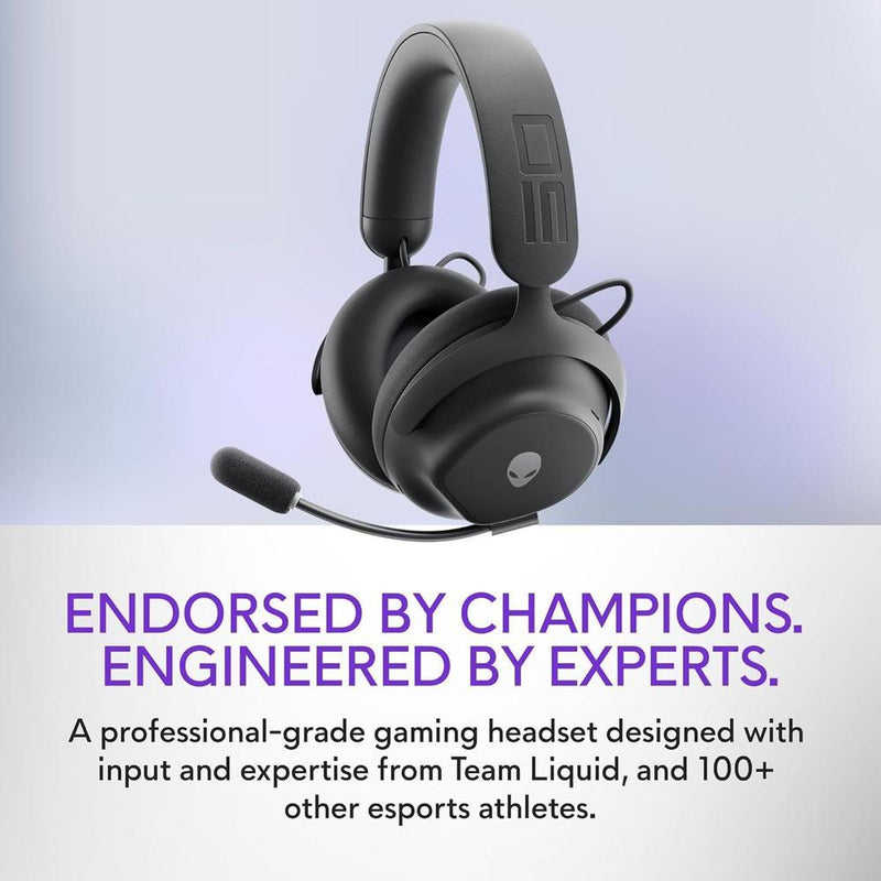 Alienware auriculares inalámbricos para juegos con Bluetooth 5.3, carga rápida, cancelación activa de ruido y 75 horas de duración