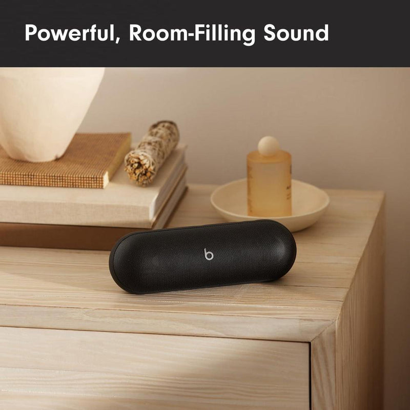 Beats Pill - Altavoz Bluetooth portátil con batería de larga duración, resistente al agua, compatible con Apple y Android