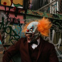 Deja Boo Scary Adult Mask - Diseño único y terrorífico para Halloween - Máscara realista - Killer Shingles el payaso