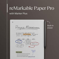 reMarkable Paquete Paper Pro - Incluye tableta de papel reMarkable y bolígrafo Marker Plus con borrador