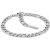 Calvin Klein Pulsera de Cadena Enlazada para Mujer, Acero Inoxidable, Sin Piedra Preciosa, Color Plata, Modelo 35700003
