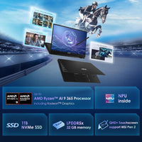 Msi Summit A16 Ai+ (2024) Laptop 2 En 1, 16" Qhd+ 165hz Ryzen 9 32gb Ram 1tb Ssd Win 11 Home