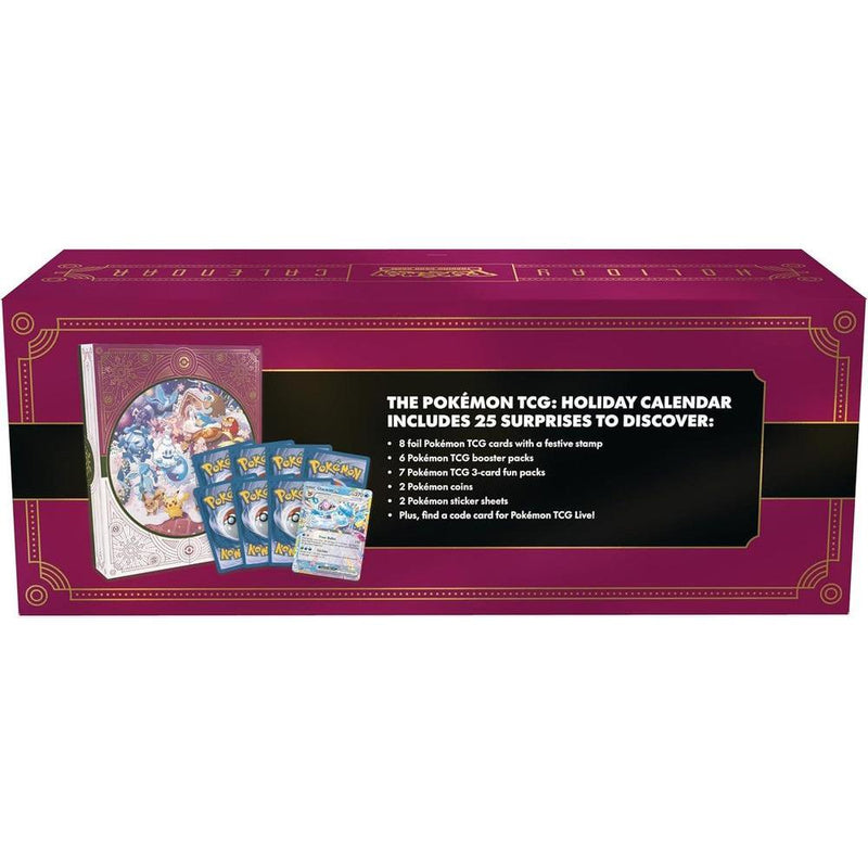 Pokémon TCG: Calendario de vacaciones 2025 con cartas y paquetes de refuerzo