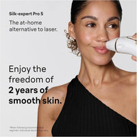 Braun IPL Silk·Expert Pro 5, sistema de depilación para mujeres y hombres, resultados duraderos con cabezales de precisión adicionales