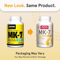 Jarrow Formulas MK-7, suplemento de vitamina K2 MK-7 para salud ósea y cardiovascular. Sin gluten ni alérgenos