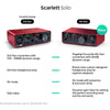 Focusrite Scarlett Solo - Interfaz de audio USB de 3ª generación con preamplificador y salidas balanceadas.