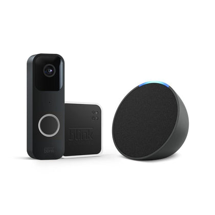 Sistema Blink Video Doorbell + Amazon Echo Pop