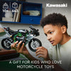 LEGO Technic Kawasaki Ninja H2R - Juguete de construcción detallado con características auténticas y soporte para exhibición