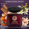 Verse Dark Crystal para mujer con notas de jengibre, cardamomo, pimienta y floral, fragancia oriental almizclada