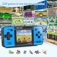 Juego de mano para niños con 220 videojuegos retro precargados, reproductor portátil con batería recargable y pantalla LCD