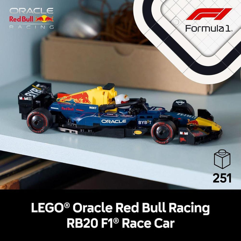 LEGO Speed Champions Oracle Red Bull Racing RB20 F1 - Construcción para adultos con características realistas