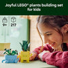 LEGO Botanicals Happy Plants para niños de 9+ - Decoración para escritorio - Regalo perfecto para jóvenes aficionados a las plantas