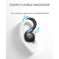 Soundcore Sport X20 Negro Anker Auriculares Inalámbricos Para Deportes Con Ganchos Ajustables Y Cancelación De Ruido