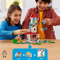LEGO Super Mario Set de Expansión Traje de Gato Peach y Torre Helada 71407 para Niños con 494 Piezas de Juego