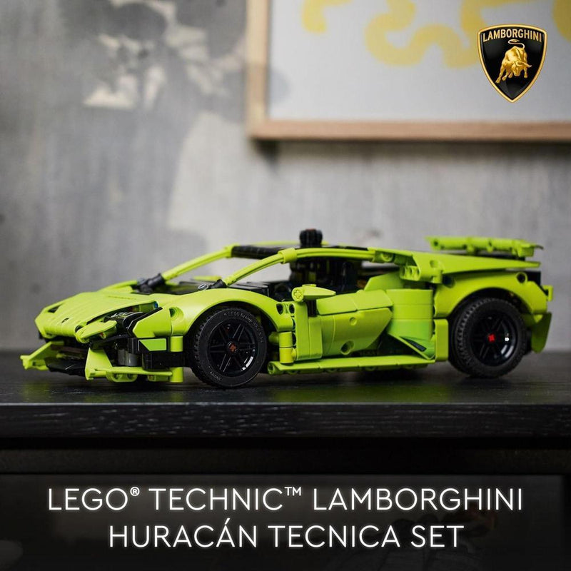 LEGO Technic Lamborghini Huracán Tecnica, kit para jóvenes aficionados a la ingeniería y coleccionistas de autos deportivos