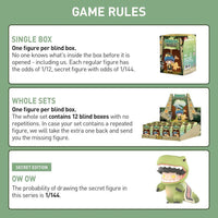 POP MART DIMOO Jurassic World Series, figuras de acción coleccionables en caja ciega de diseño aleatorio