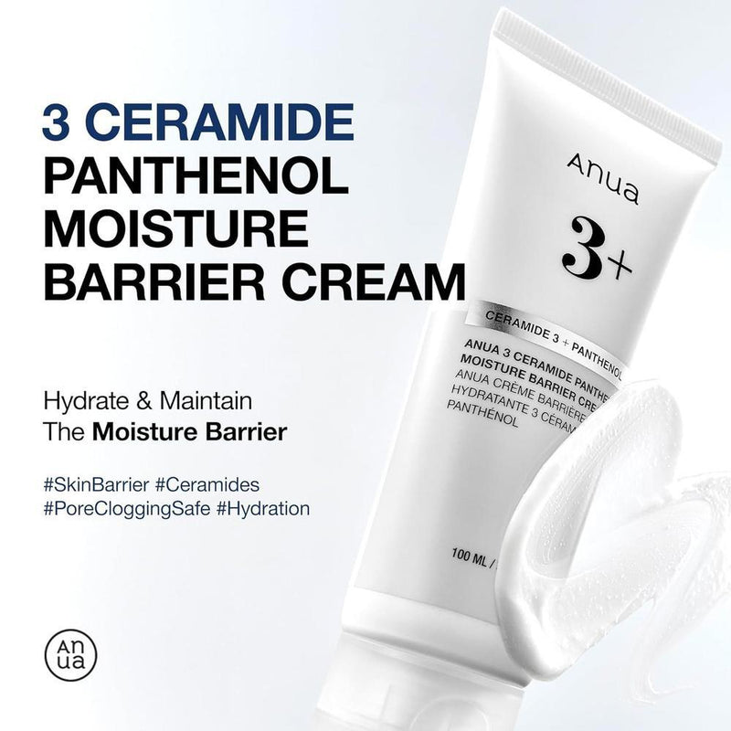 ANUA crema con ceramida y pantenol, hidratante facial para piel normal, fortalece la barrera cutánea sin obstruir poros