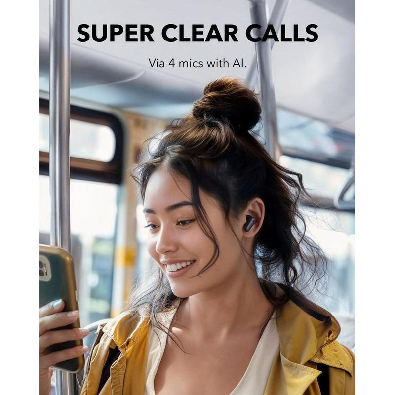 Auriculares Anker Soundcore P30i con cancelación de ruido, graves potentes, 45h de reproducción, funda 2 en 1 y soporte para teléfono
