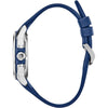 Citizen Reloj Eco-Drive Weekender para hombre en acero inoxidable con correa de poliuretano azul, esfera azul, modelo AW1158-05L