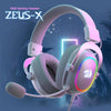 Redragon H510 Zeus-X RGB Auriculares gaming Blanco con sonido 7.1, controladores de audio en almohadillas de espuma viscoelástica