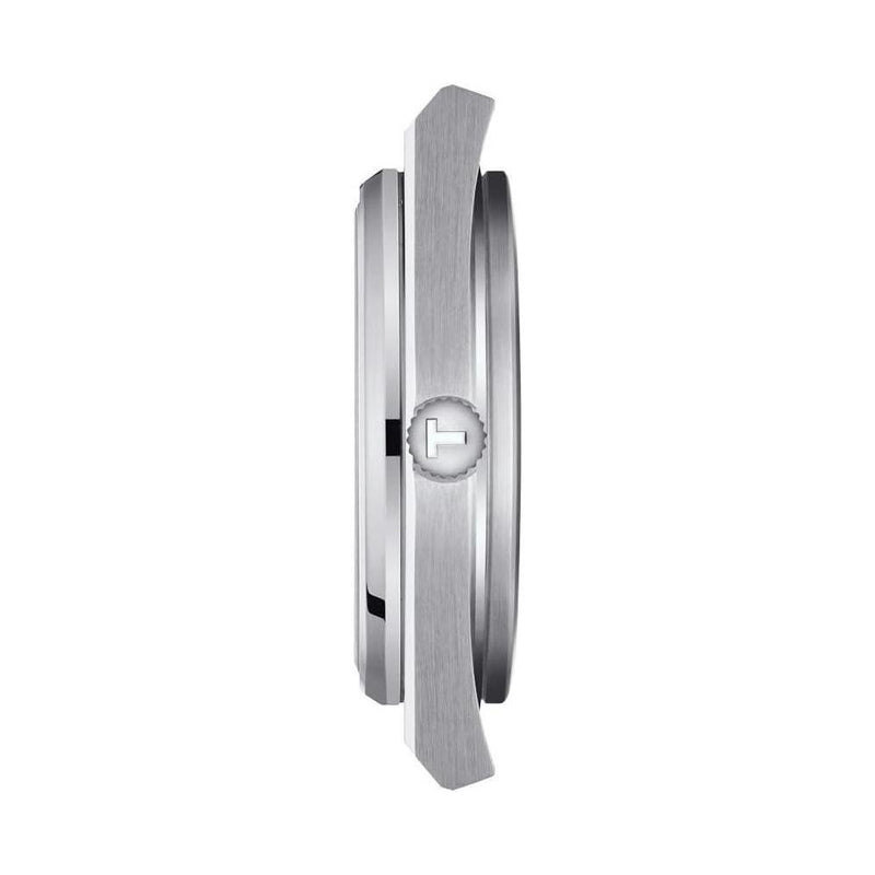 Reloj de vestir Tissot PRX para hombre con carcasa de acero inoxidable 316L, color gris, resistente al agua