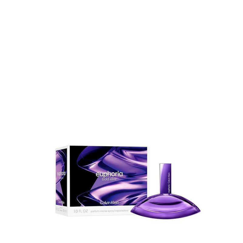 Calvin Klein Euphoria Bold Elixir Parfum Intense - Perfume Ambery para mujer con jazmín, orquídea ahumada, vainilla y roble