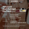 COSRX Parche avanzado para ojos de hidrogel de caracol, tratamiento hidratante, anti-hinchazón, sin parabenos