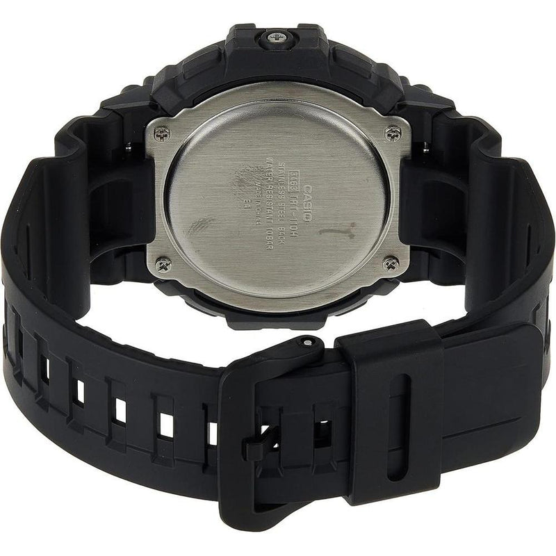 Casio Reloj de cuarzo resistente al barro con correa de resina y cuerpo de acero inoxidable, modelo TRT-110H-1AVCF