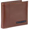 Cartera Tommy Hilfiger de piel auténtica para hombre, con ventana de identificación y múltiples ranuras para tarjetas
