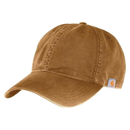Carhartt Gorra de algodón para bebé, absorbe sudor, tecnología antiolor y ajuste con velcro, visera curva