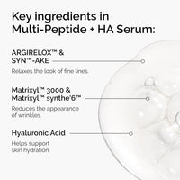 Set De Soporte Para La Edad Multi-Péptido, Suero Ocular, Crema Hidratante