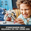 LEGO Star Wars Stormtrooper Mech 75370 coleccionable para niños con cabina, bláster y minifigura icónica