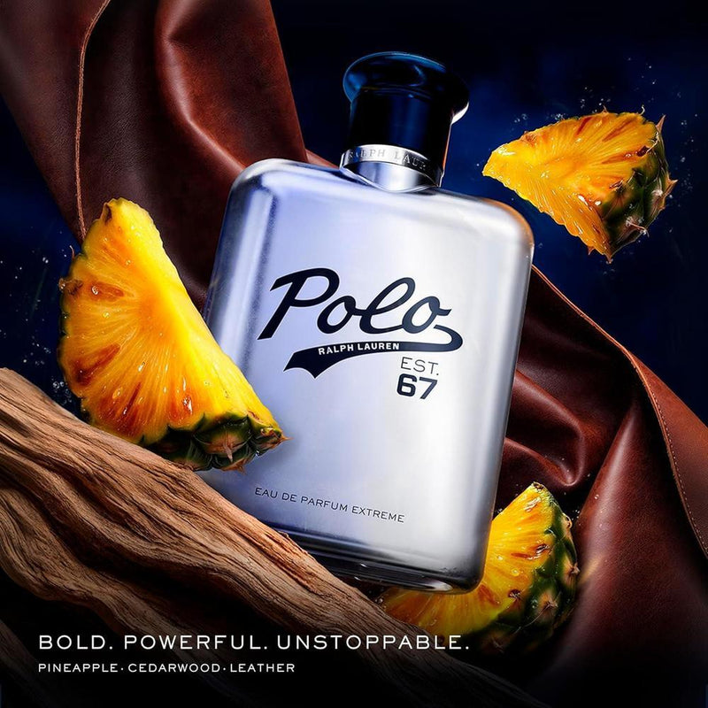 Ralph Lauren Polo 67 Extreme Eau de Parfum Hombre - Aroma Gourmand con Piña Caramelizada, Cedro y Cuero