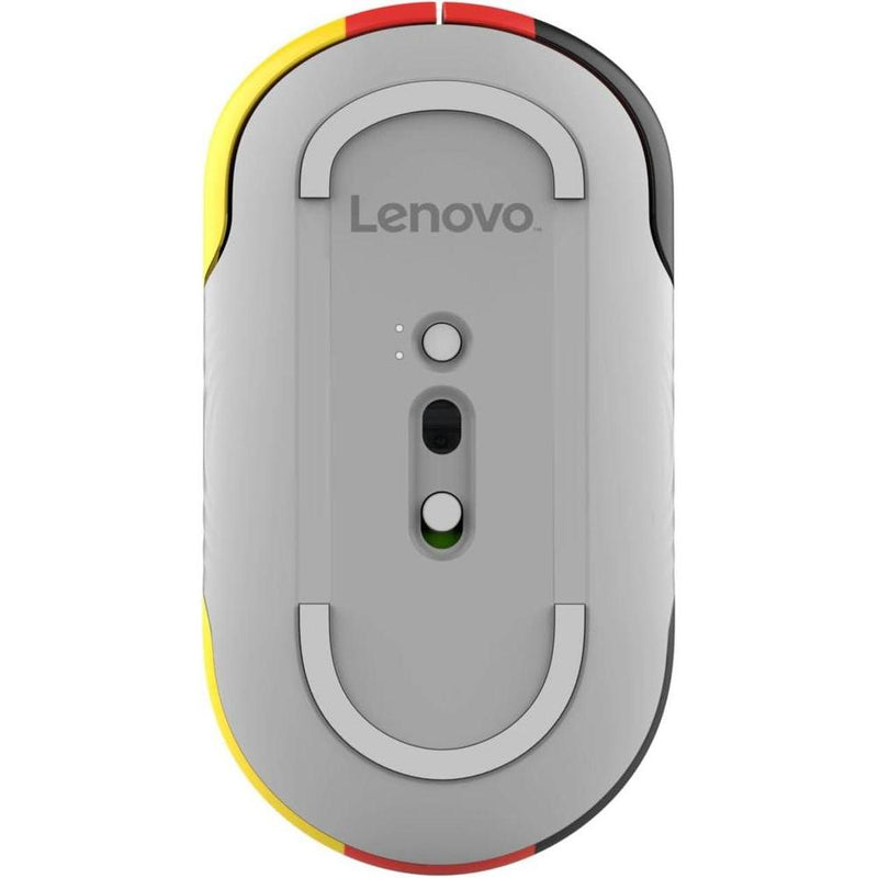 Lenovo Mouse silencioso Bluetooth 350 Fan Edition, ergonómico e inalámbrico, multimodal con batería duradera
