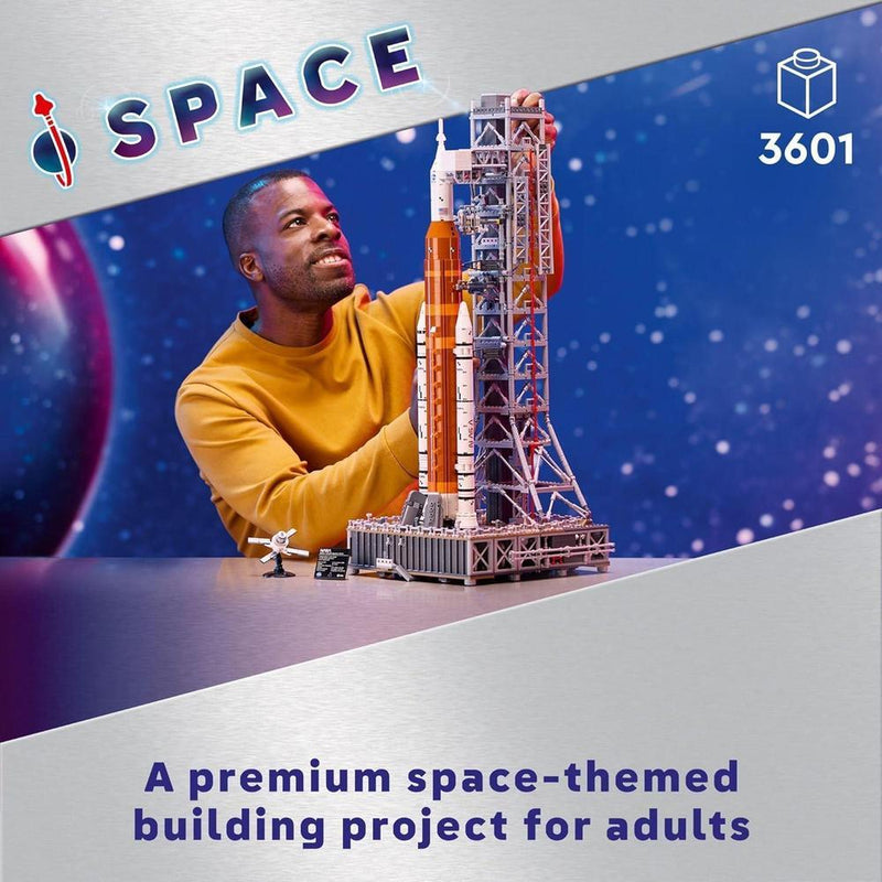 LEGO Icons NASA Artemis Space Launch System - Juego de construcción de cohete para adultos, decoración de dormitorio