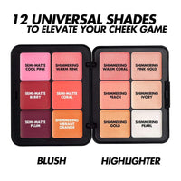 HD Skin Blush & Glow Paleta Facial en Crema de Larga Duración