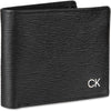 Billetera Calvin Klein de cuero con tecnología RFID, múltiples ranuras para tarjetas y ventana de identificación