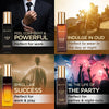Set regalo lujo perfume para hombres, incluye cuatro fragancias: Klub, Oud, CEO, G.O.A.T. Larga duración, amaderado y cítrico