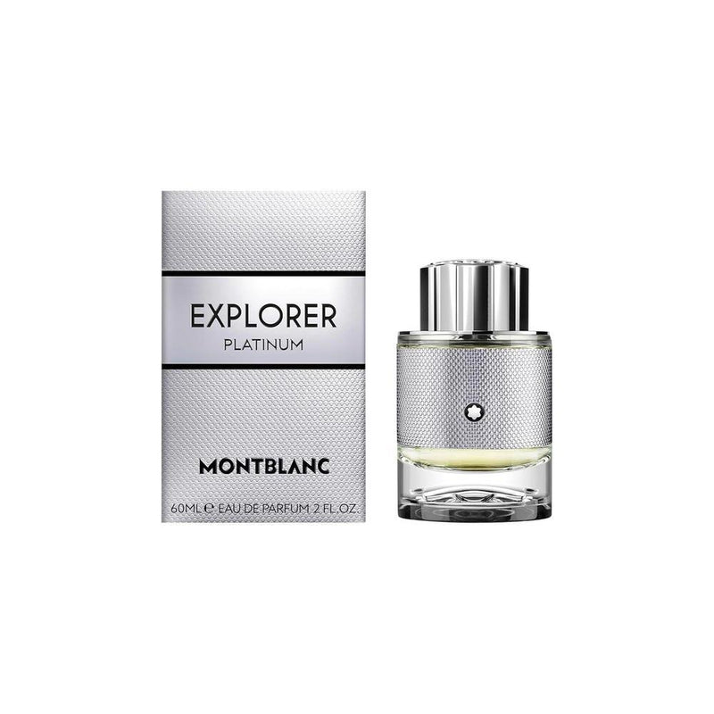 MONTBLANC Explorer Platinum Eau de Parfum para Hombre, Fragancia Amaderada y Ambarina, Notas de Violeta y Salvia