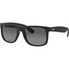 Ray-Ban RB4165 Justin Gafas de sol rectangulares unisex de plástico de alta calidad, protección UV y varias opciones de color