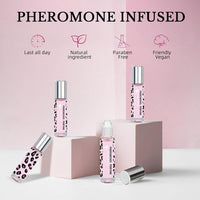 Perfume con feromonas para mujeres de larga duración, aceite de perfume roll on con aroma dulce y atractivo