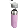 Botella de agua Stanley Quick Flip GO, tapa de botón, a prueba de fugas, acero inoxidable aislado, libre de BPA, lila