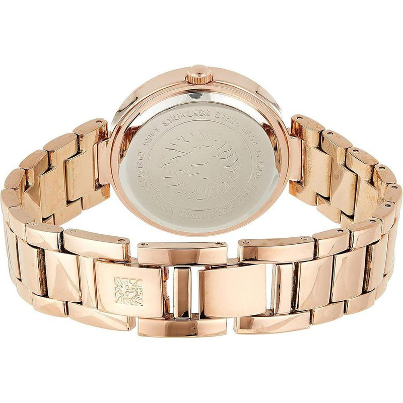 Anne Klein, elegante reloj de pulsera para mujer con esfera de diamante genuino, diseño sofisticado