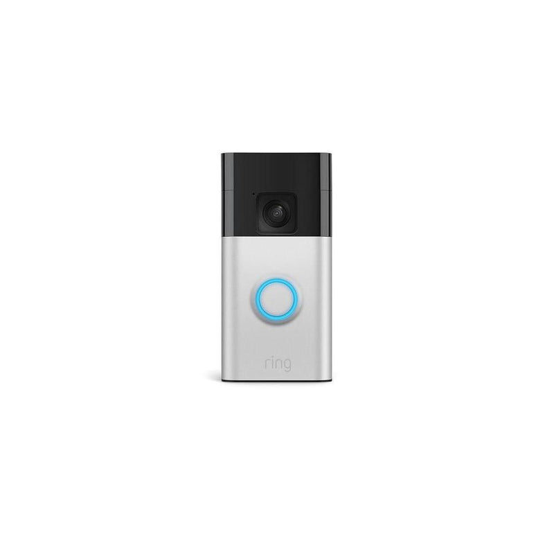 Timbre con cámara inalámbrico Ring con video en vivo, audio bidireccional y detección de movimiento, modelo 2024, Níquel satinado