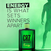 Cristiano Ronaldo CR7 Energy Eau de Toilette - Colonia masculina con cardamomo, lavanda y notas de madera de cedro
