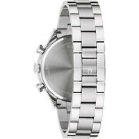 Bulova Reloj cronógrafo clásico de 6 manecillas para hombre de cuarzo, acero inoxidable, 24h, manecillas luminosas