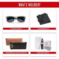 Ray-Ban RB2132 WAYFARER Lentes de sol para hombres y mujeres con kit de gafas de diseñador iWear