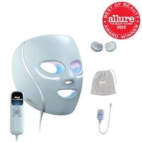Shark CryoGlow Máscara Facial LED con Refrigeración, Reparación Antienvejecimiento y Manchas, Terapia de Luz Infrarroja, Control Remoto