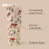 HydroJug Sport Botella inoxidable con popote, aislada al vacío, a prueba de fugas, diseño ergonómico, apta para lavavajillas, duradera