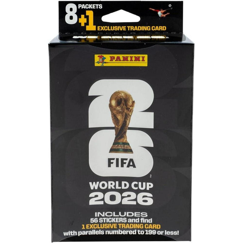 Caja colgante del Mundial de Fútbol 2026 de Panini para coleccionistas y aficionados al fútbol